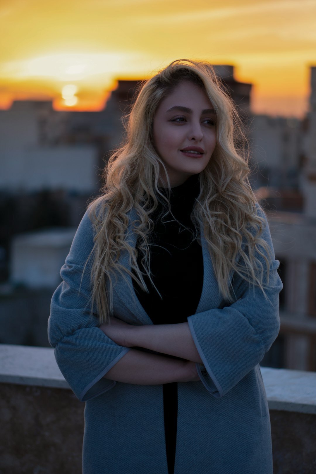 Turkish broadcast journalist woman portrait